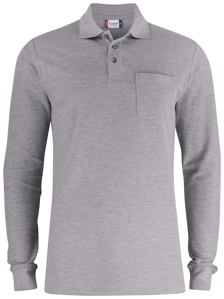 Basic Polo Pocket L/S - Afbeelding 3