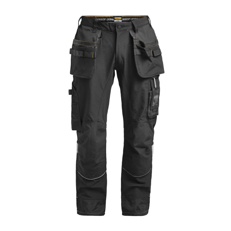 Jobman 2191 Stretch Trousers HP werkbroeken donkergrijs zwart