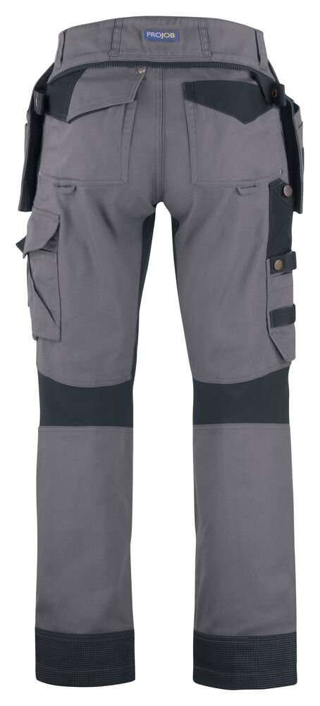 5524 Canvas Broek Met Kniezakken en Spijkerzakken - Afbeelding 4