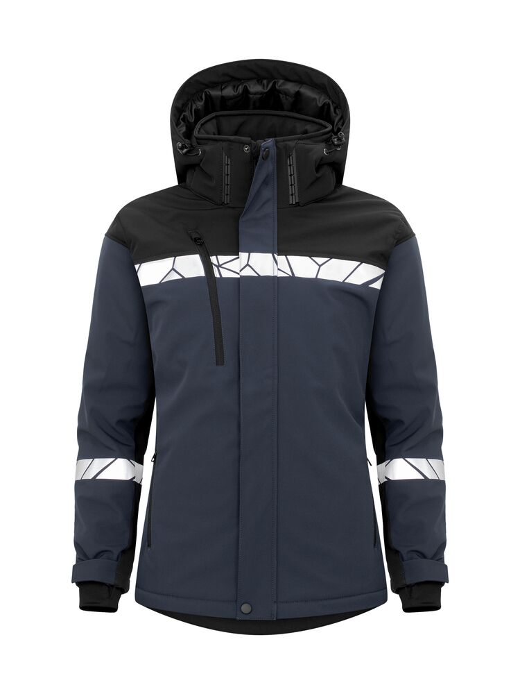 7418 Gevoerde softshell jas dames