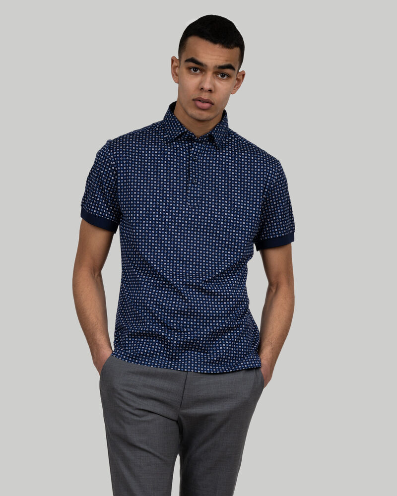 Indigo Bow 131 Polo Pique Slim Fit Heren