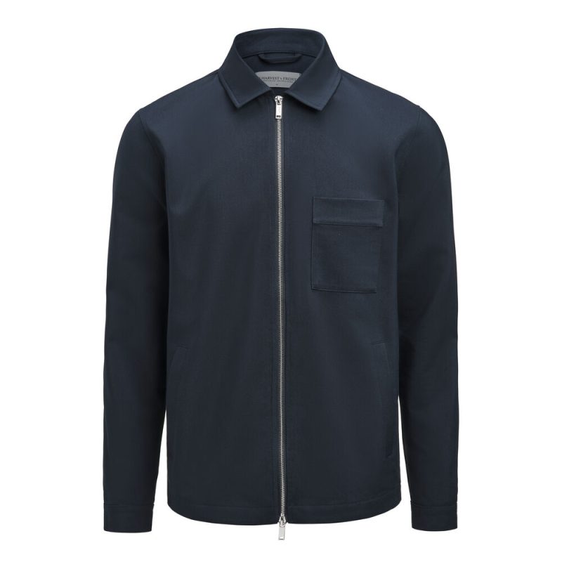 Modern Zip Overshirt Overshirt Heren