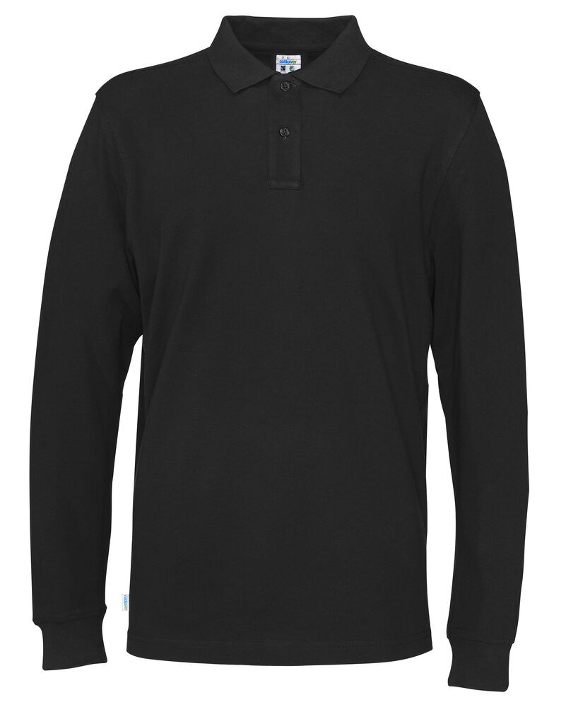 POLO PIQUE LONG SLEEVE MAN - GOTS GECERTIFICEERD