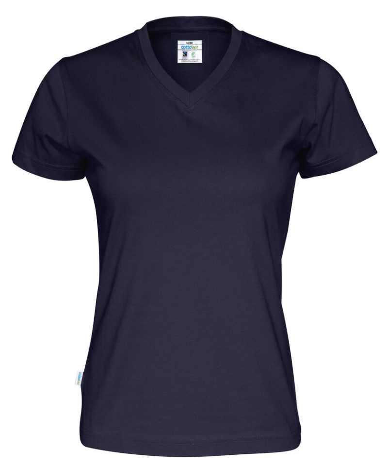 T-SHIRT V-NECK LADY - GOTS GECERTIFICEERD