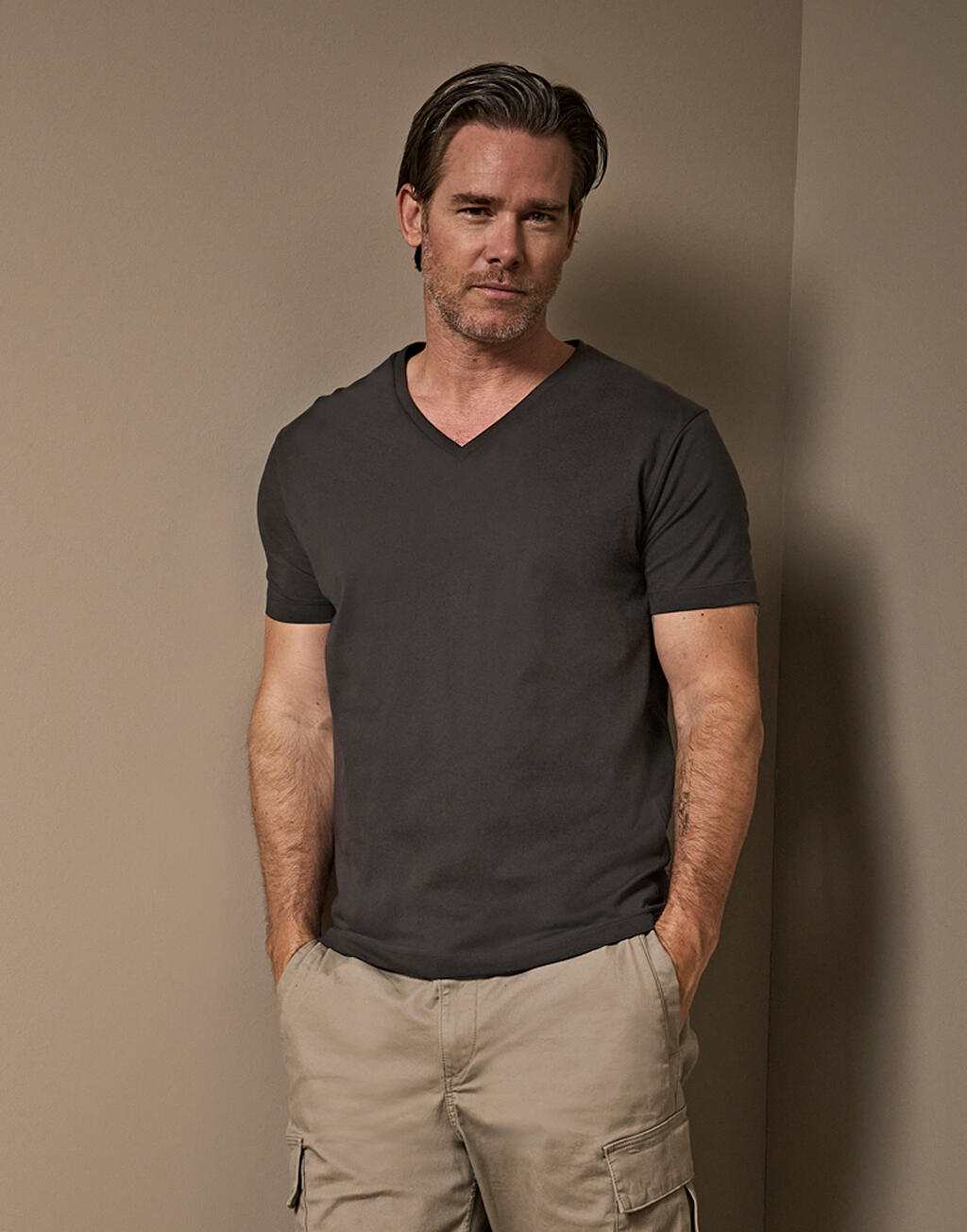 Men`s Fashion V-Neck Sof Tee - Afbeelding 7