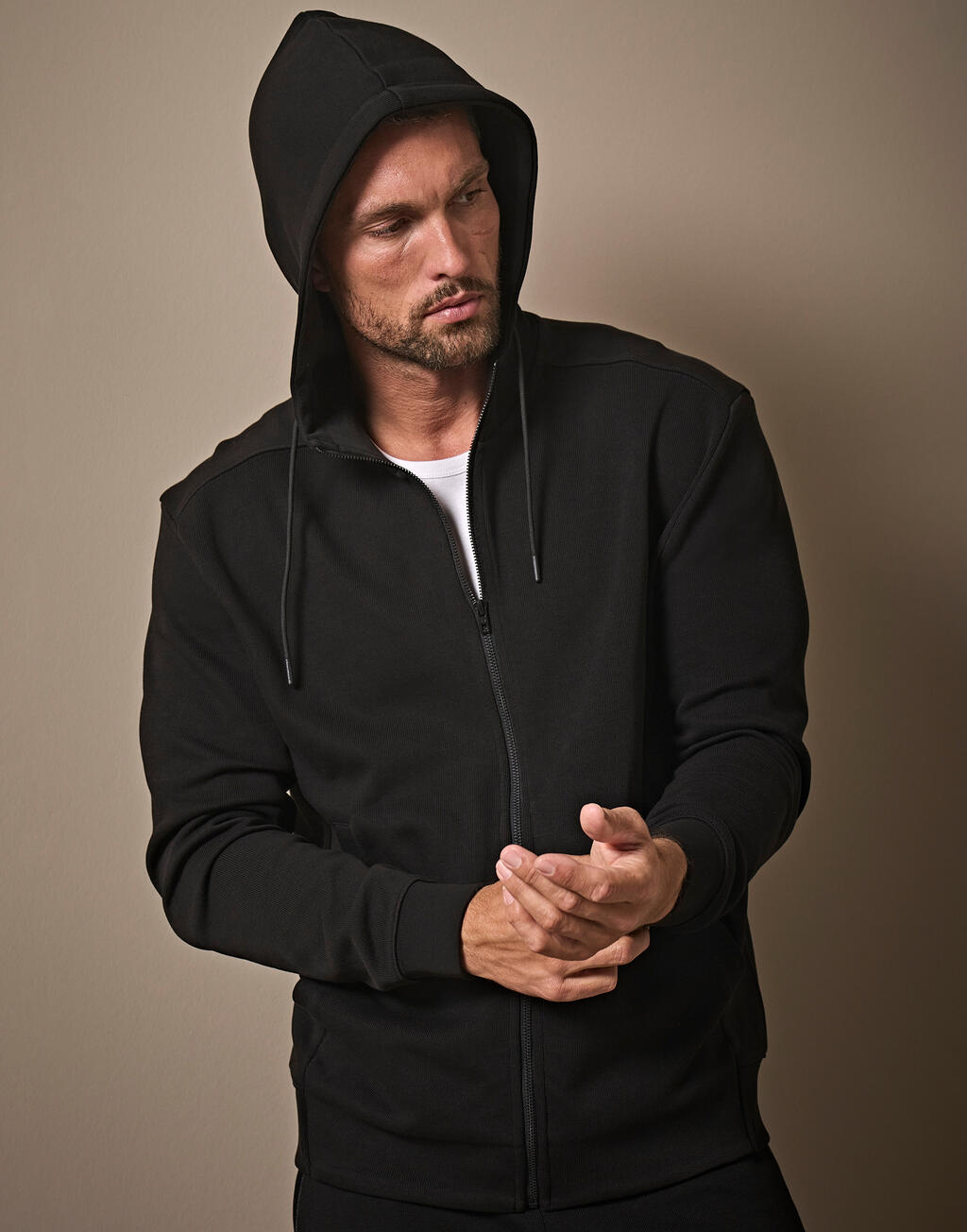 Ribbed Interlock Hooded Full Zip - Afbeelding 7