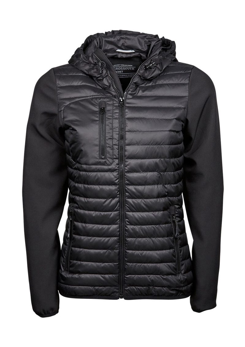 Ladies` Hooded Crossover Jacket