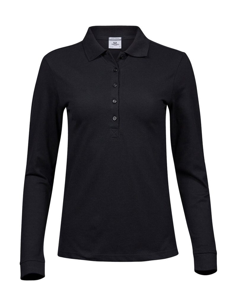 Ladies` Luxury LS Stretch Polo