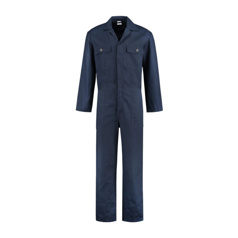 Overall verdekte knoopsluiting