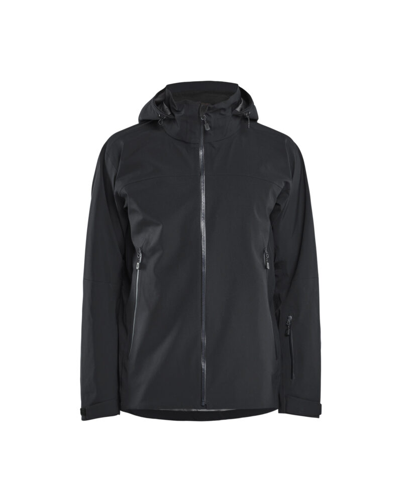 Blåkläder STRIKER Shell Jack Stretch 4980 - Zwart voorkant