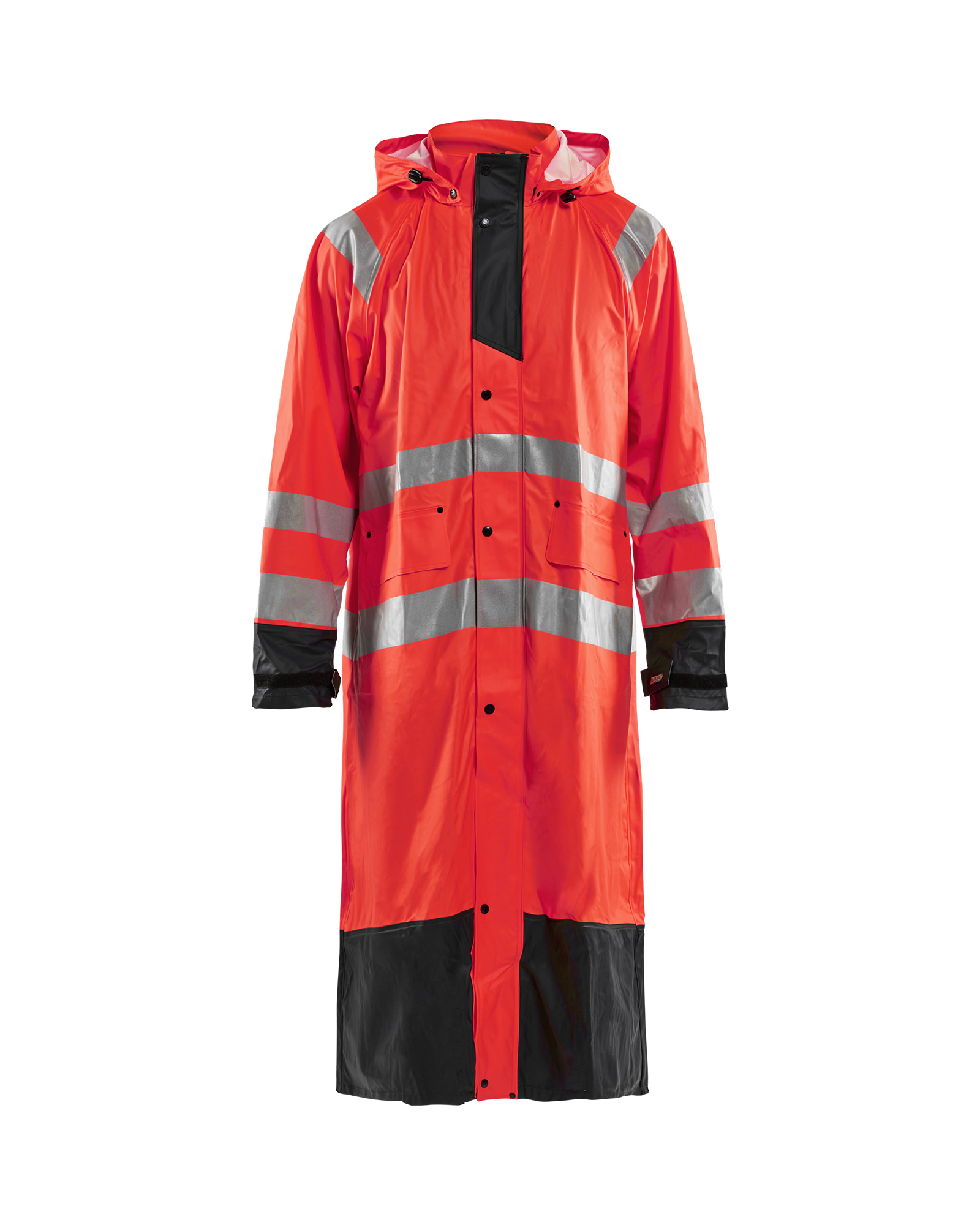 Blåkläder Regenparka High Vis LEVEL 1 4325 - High Vis Rood/Zwart voorkant