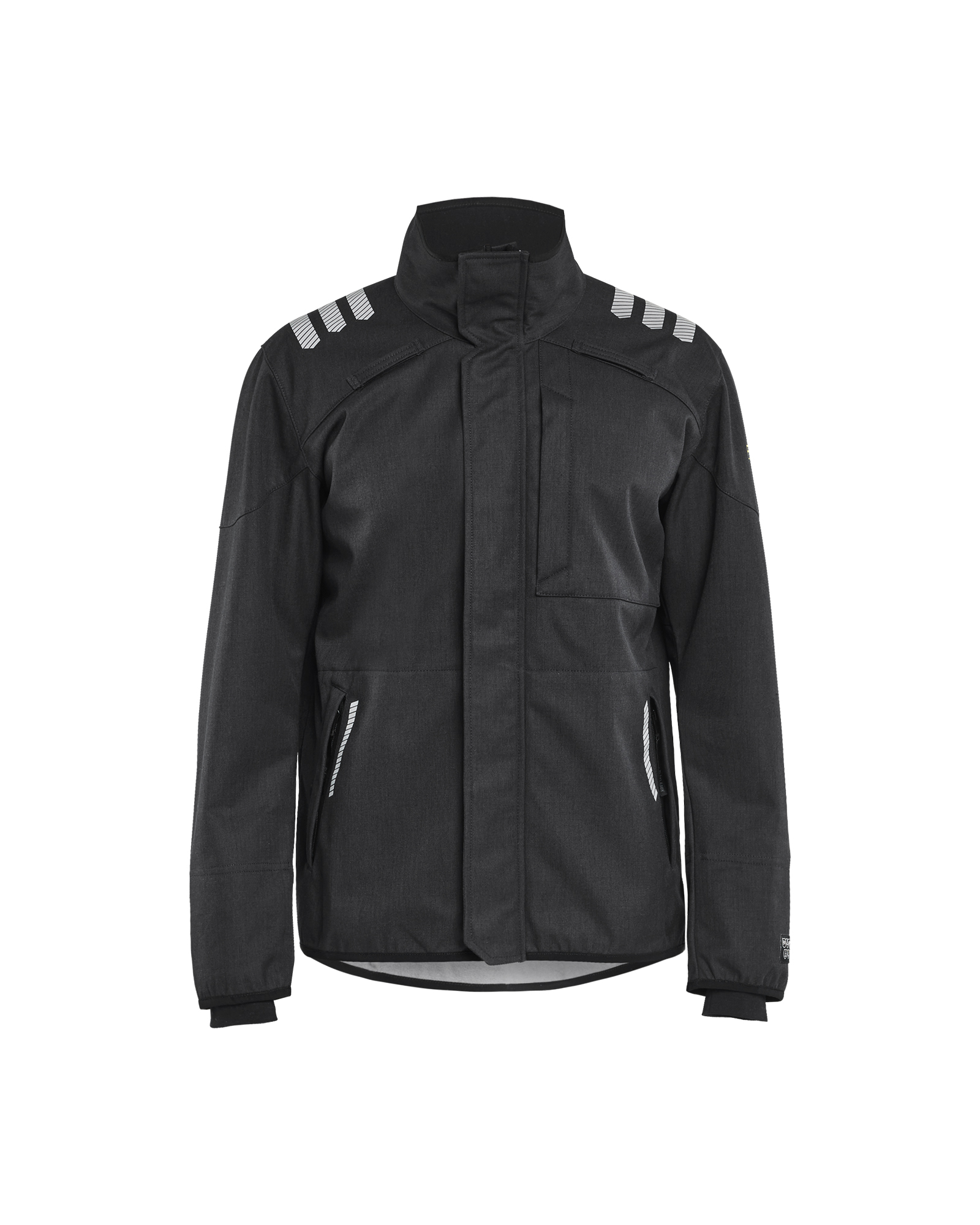 Blåkläder APC 2 Multinorm softshell jack Inherent 4447 - Zwart voorkant