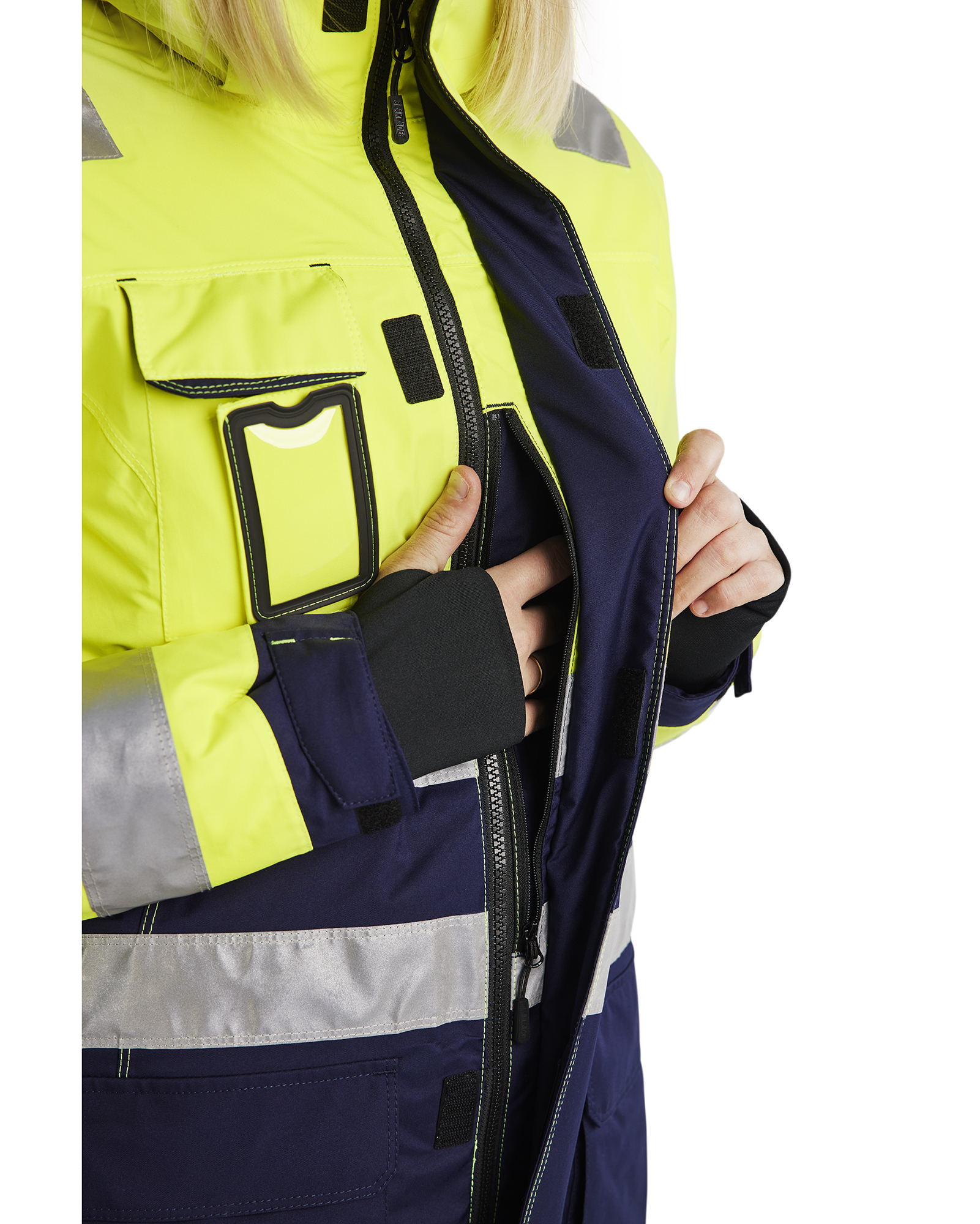 Blåkläder Dames winterparka High Vis 4472 detail 1