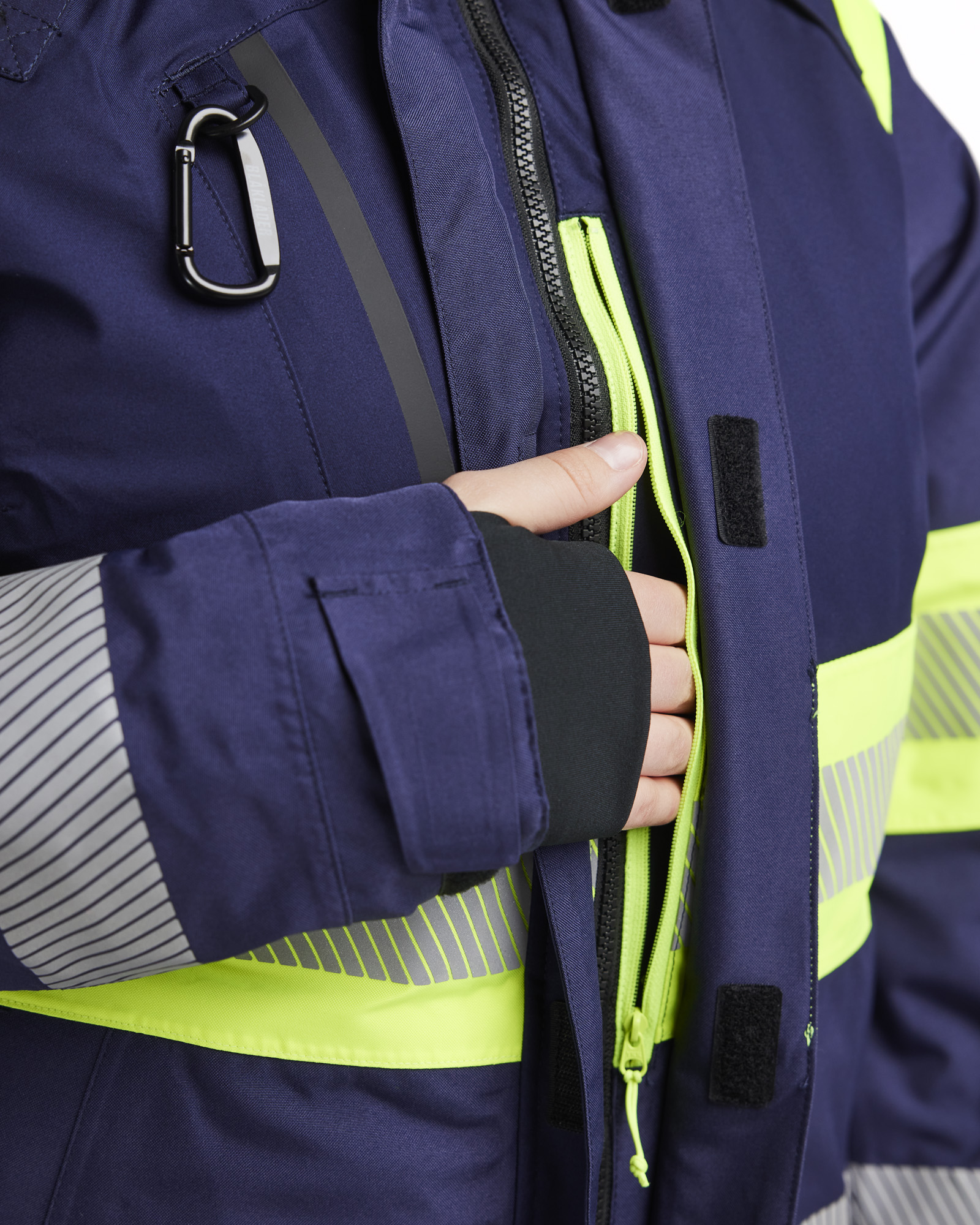 Blåkläder Dames Winterjas High Vis 4470 detail 2