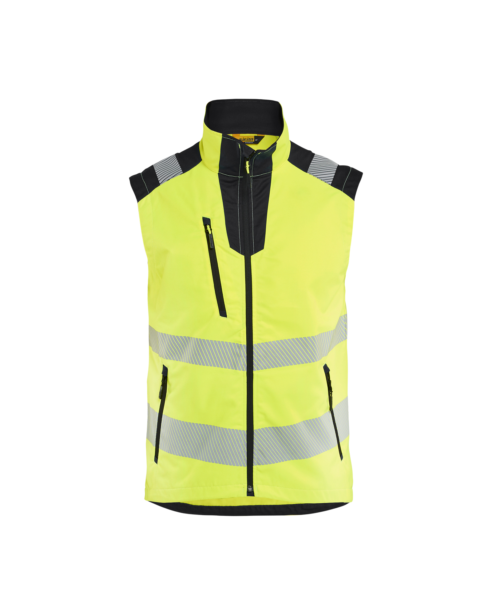 Blåkläder Bodywarmer High Vis 3085 - High Vis Geel/Zwart voorkant