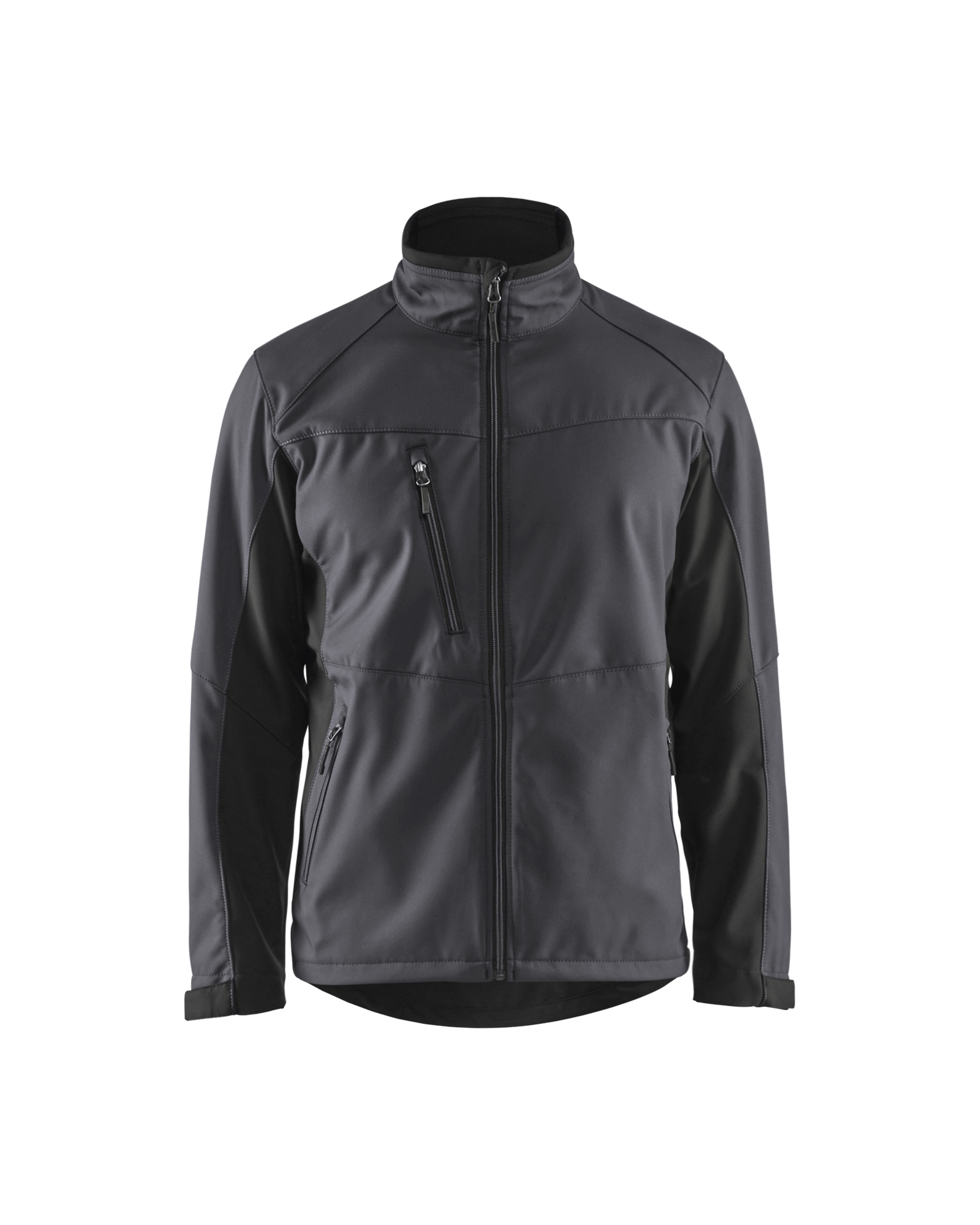 Blåkläder Softshell Jack 4950 - Medium grijs / Zwart voorkant