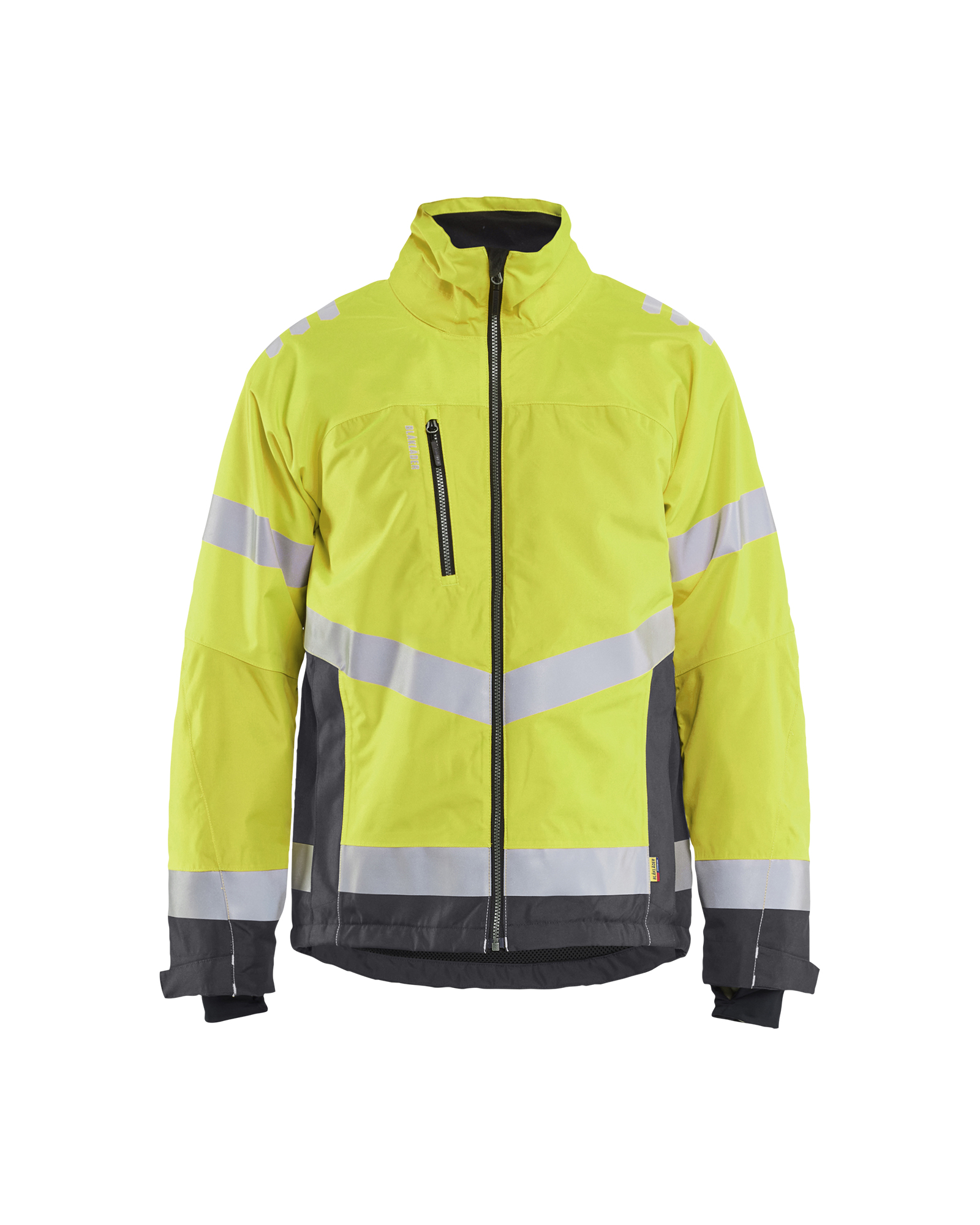 Blåkläder Winterjas High Vis 4780 - High Vis Geel/Medium grijs voorkant