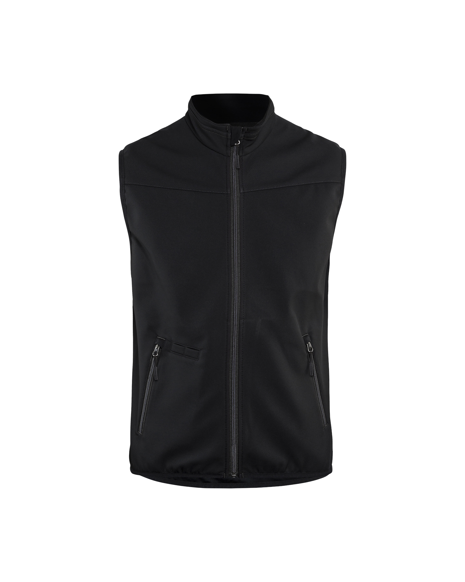 Blåkläder Softshell bodywarmer 3850 - Zwart/Donkergrijs voorkant
