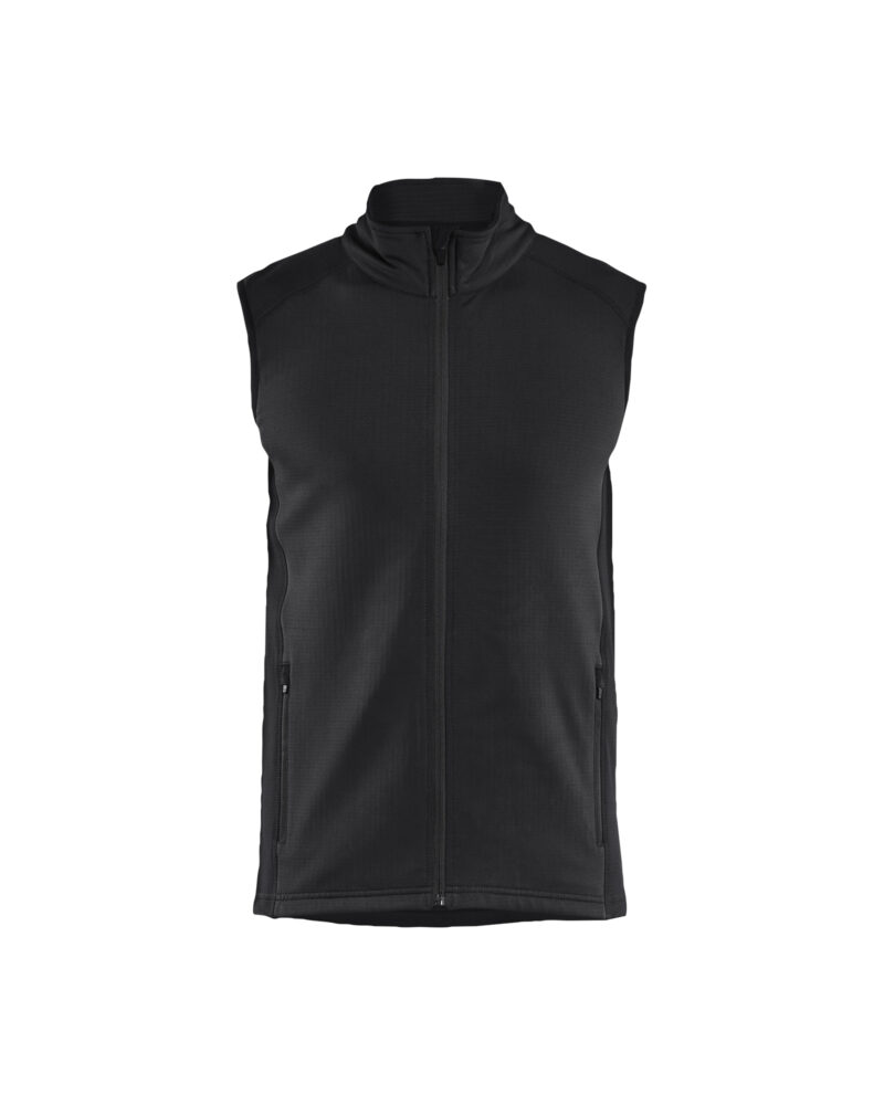 Blåkläder STRIKER Bodywarmer fleece 4736 - Zwart voorkant
