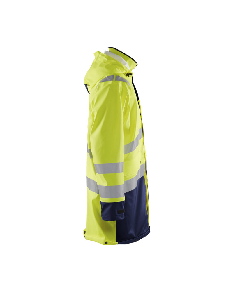 Blåkläder Regenparka High Vis LEVEL 3 4326 - High Vis Geel/Marineblauw zijkant