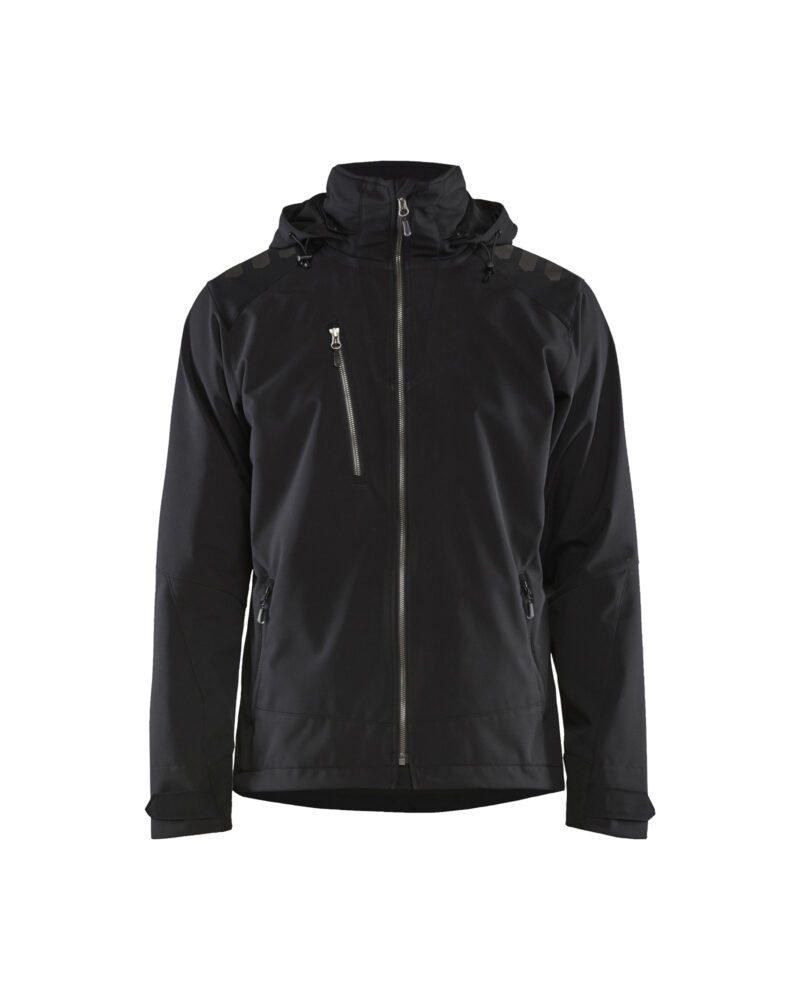 Blåkläder Softshell jack 4749 - Zwart voorkant