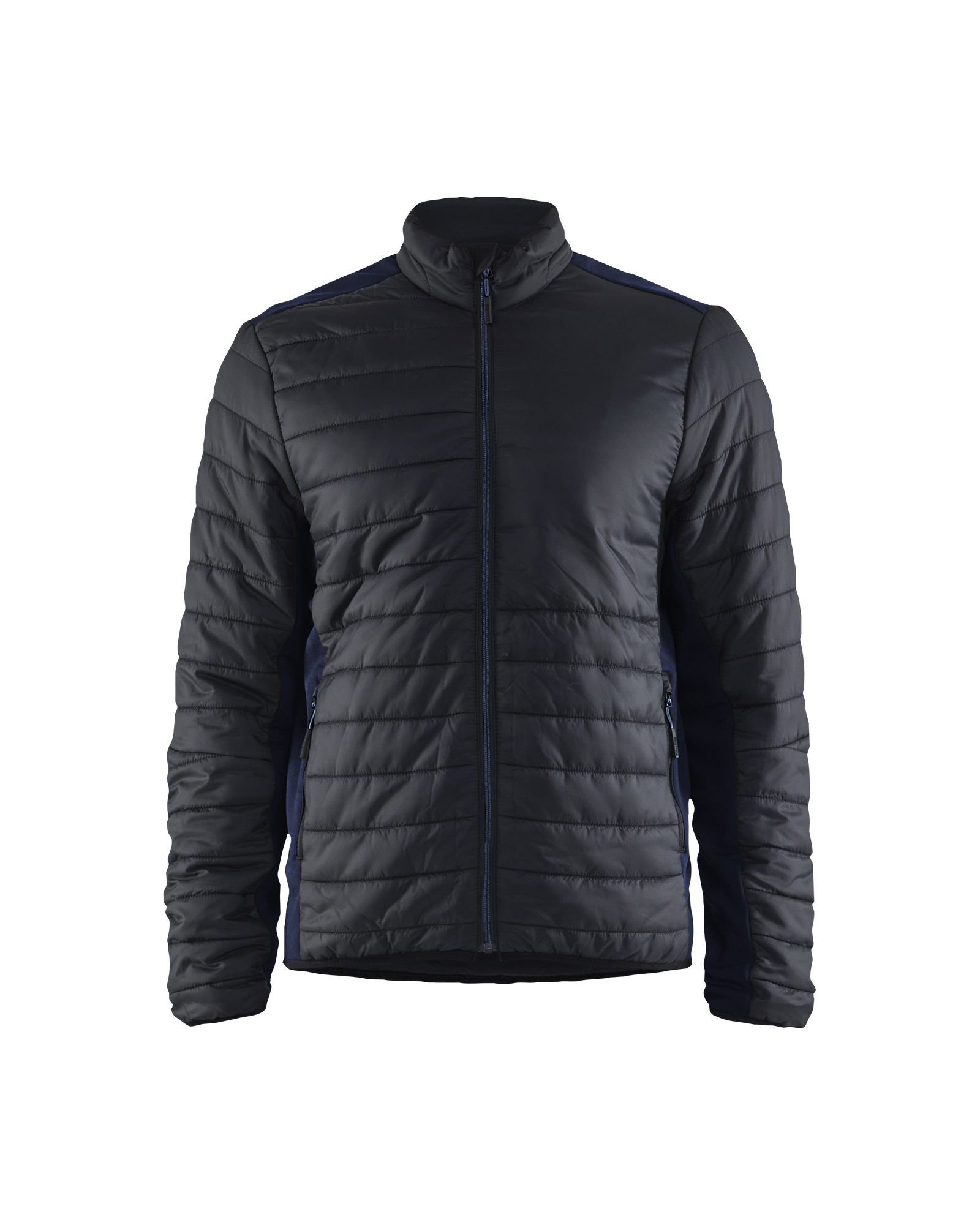 Blåkläder Warm gevoerd vest 4710 - Zwart/Donker marineblauw voorkant