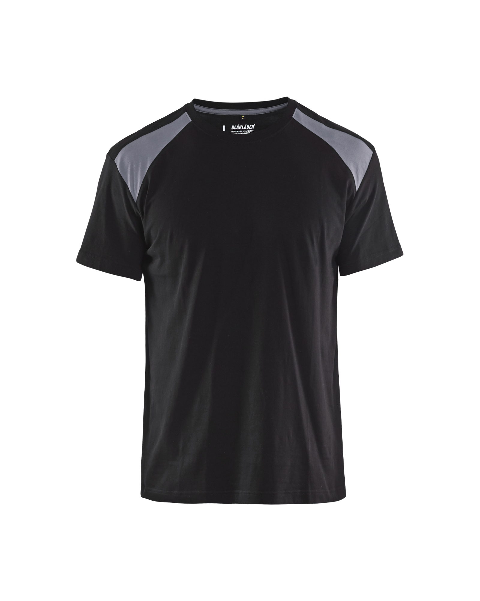 Blåkläder T-shirt 3379 - Zwart/Grijs voorkant
