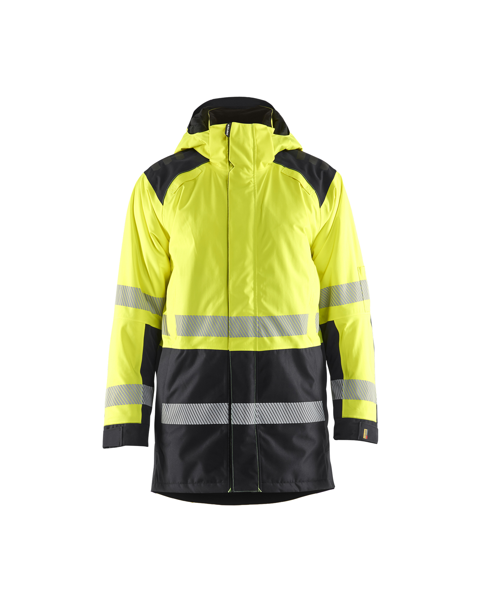Blåkläder Winterparka High Vis 4457 - High Vis Geel/Zwart voorkant