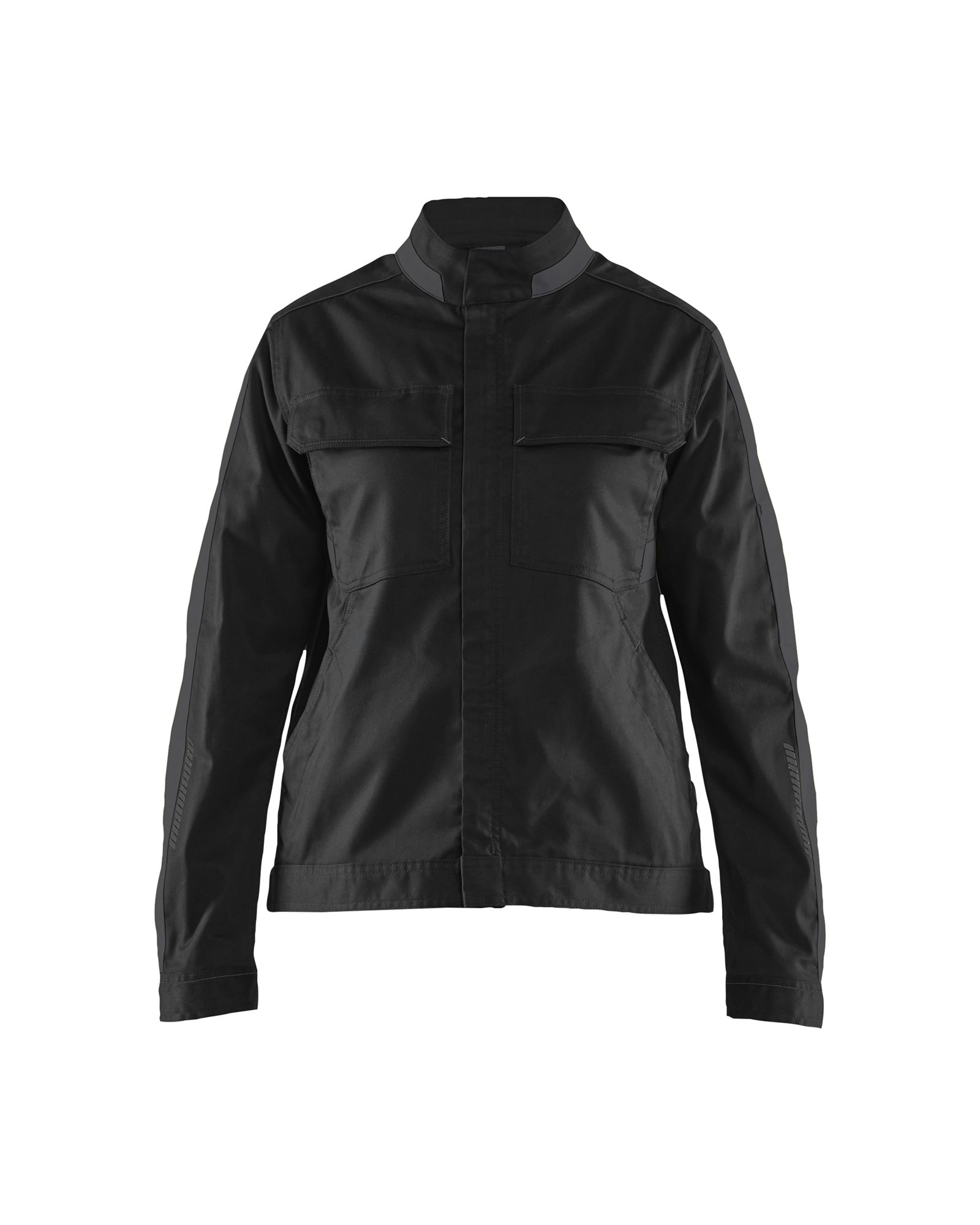 Blåkläder Dames Industrie jack stretch 4443 - Zwart/Donkergrijs voorkant