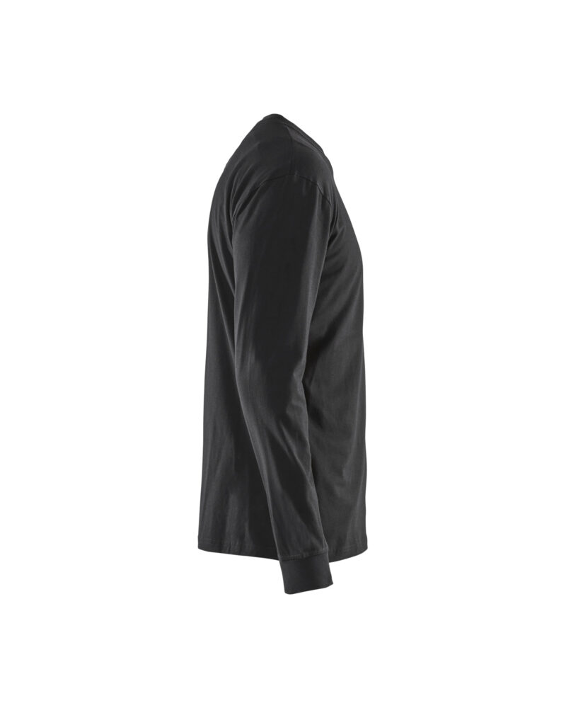Blåkläder Vlamvertragend T-shirt lange mouwen Inherent 3483 - Zwart zijkant