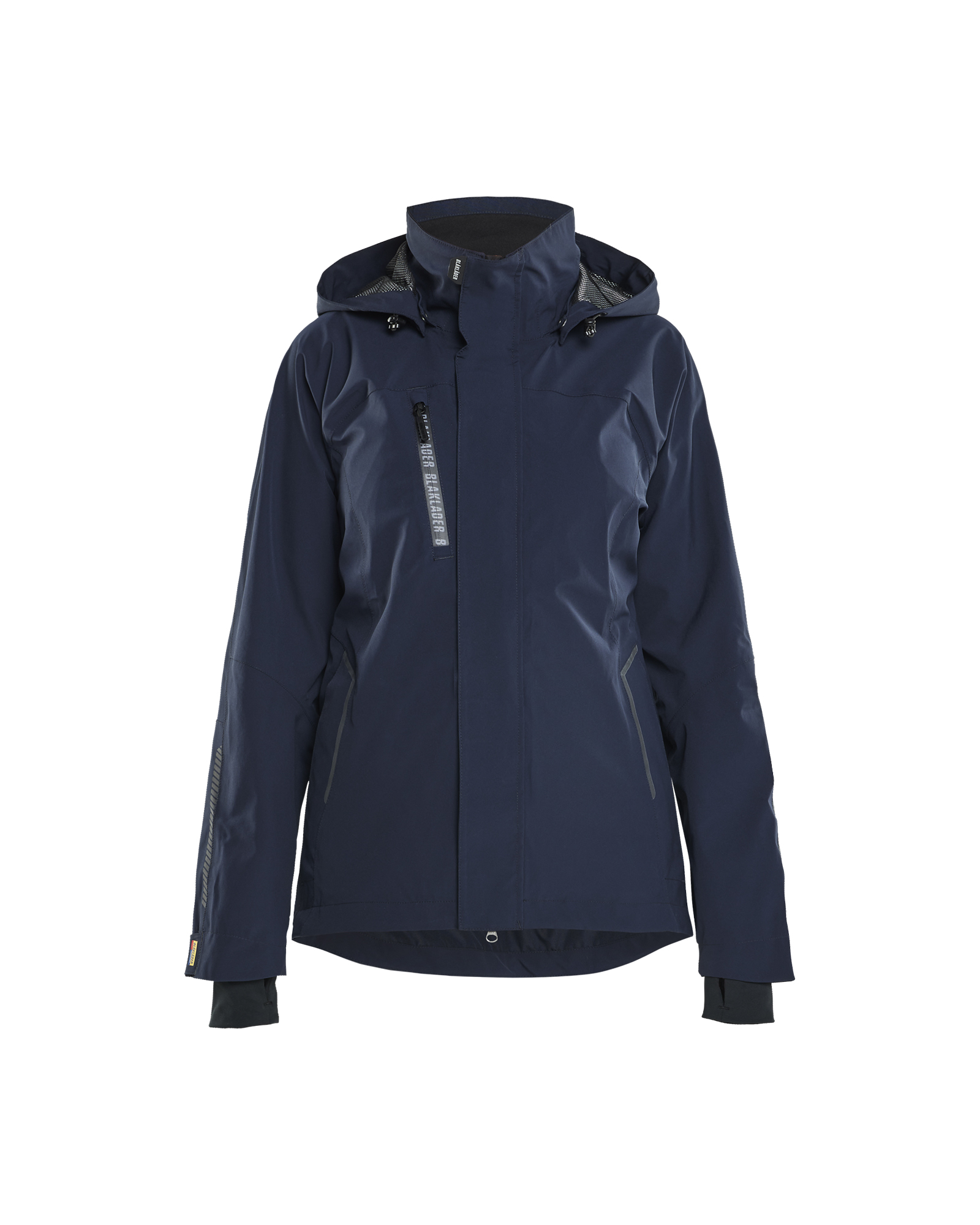 Blåkläder Dames Shell Jack Stretch 4403 - Donker marineblauw / Zwart voorkant