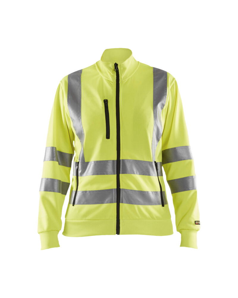 Blåkläder Dames Sweatshirt met rits High Vis 3308