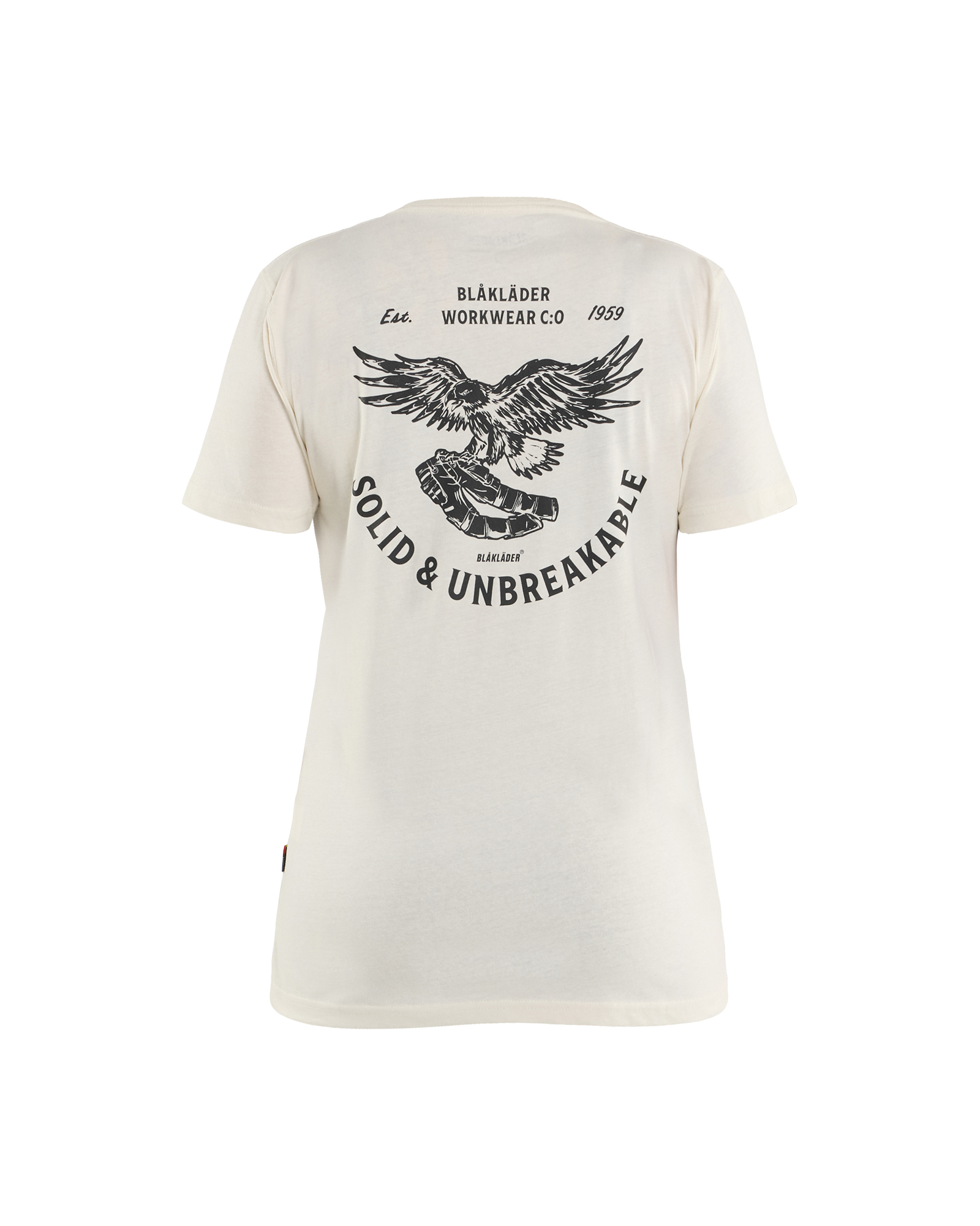 Blåkläder Dames T-shirt Eagle 9423 - Ecru achterkant
