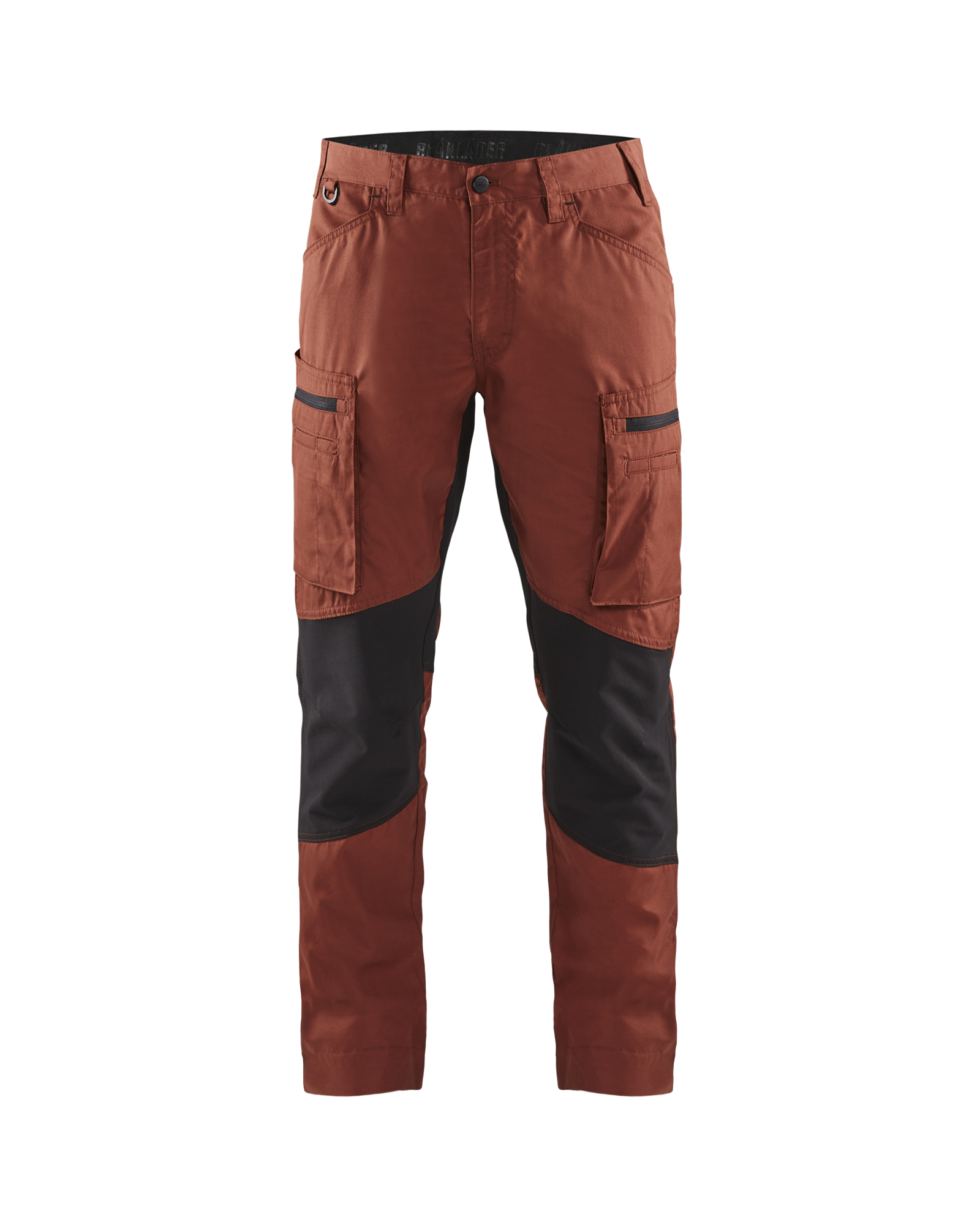 Blåkläder Service werkbroek stretch 14591845 - kleur Gebrand rood/Zwart