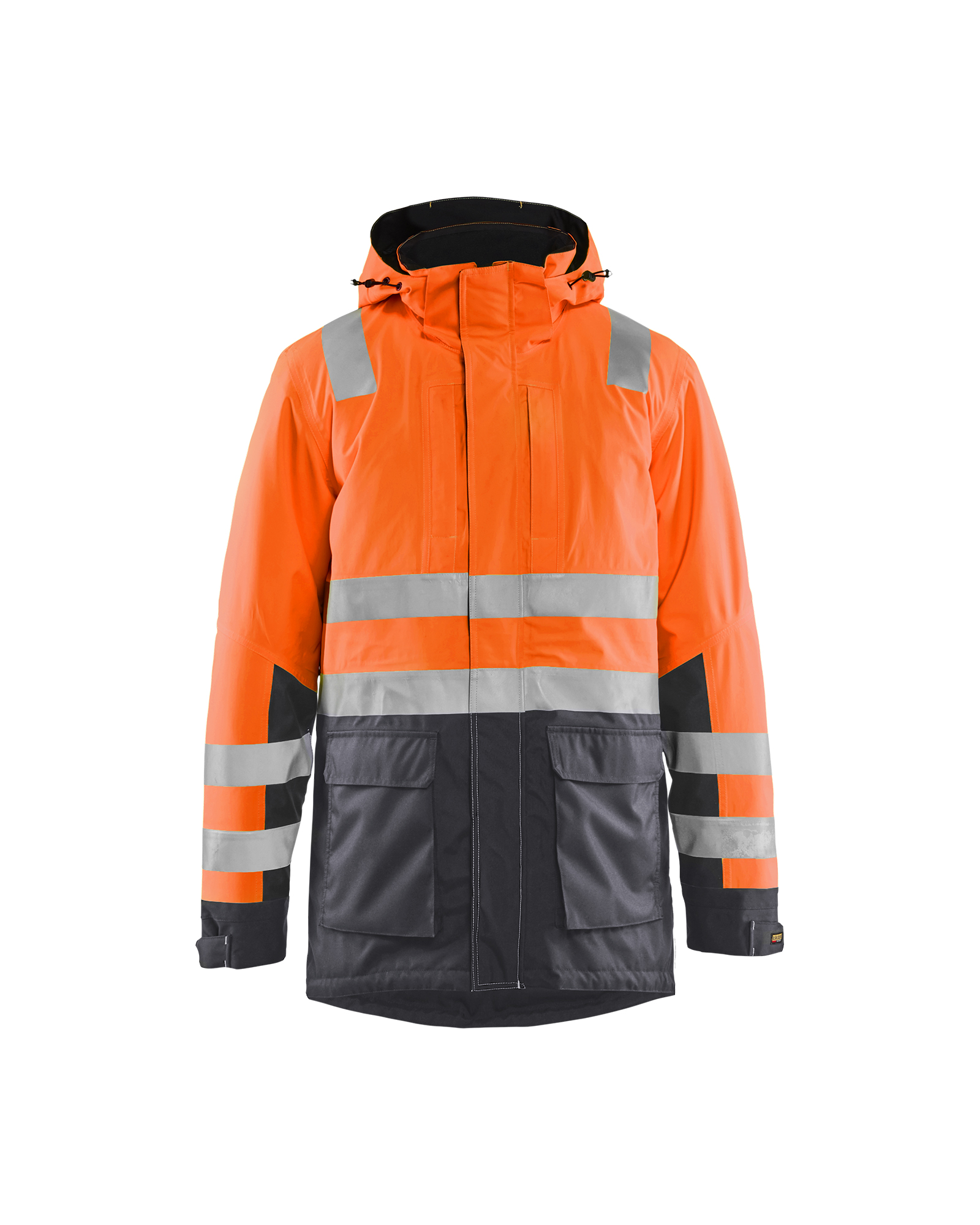 Blåkläder Winterparka High Vis 4495 - High Vis Oranje/Medium grijs voorkant