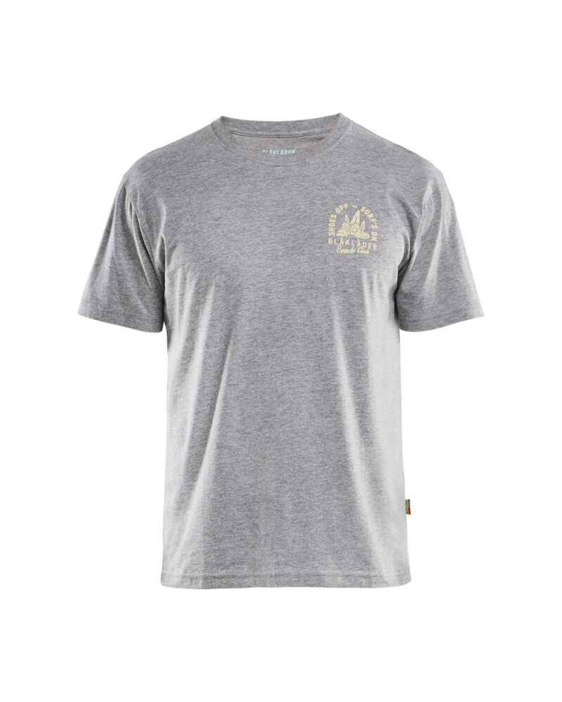 Blåkläder T-shirt Blåkläder Beach Club 9419 - Grijs Melee voorkant