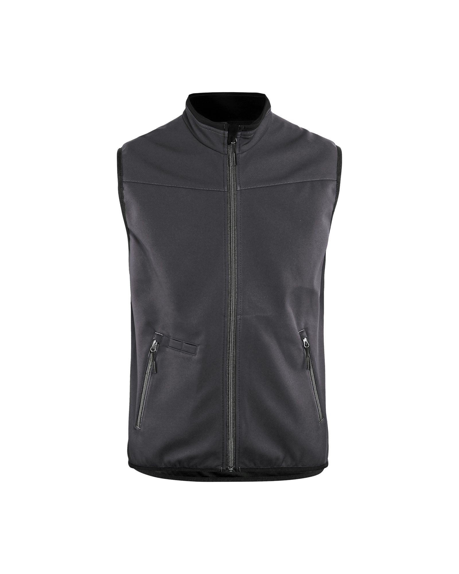 Blåkläder Softshell bodywarmer 3850 - Medium grijs / Zwart voorkant