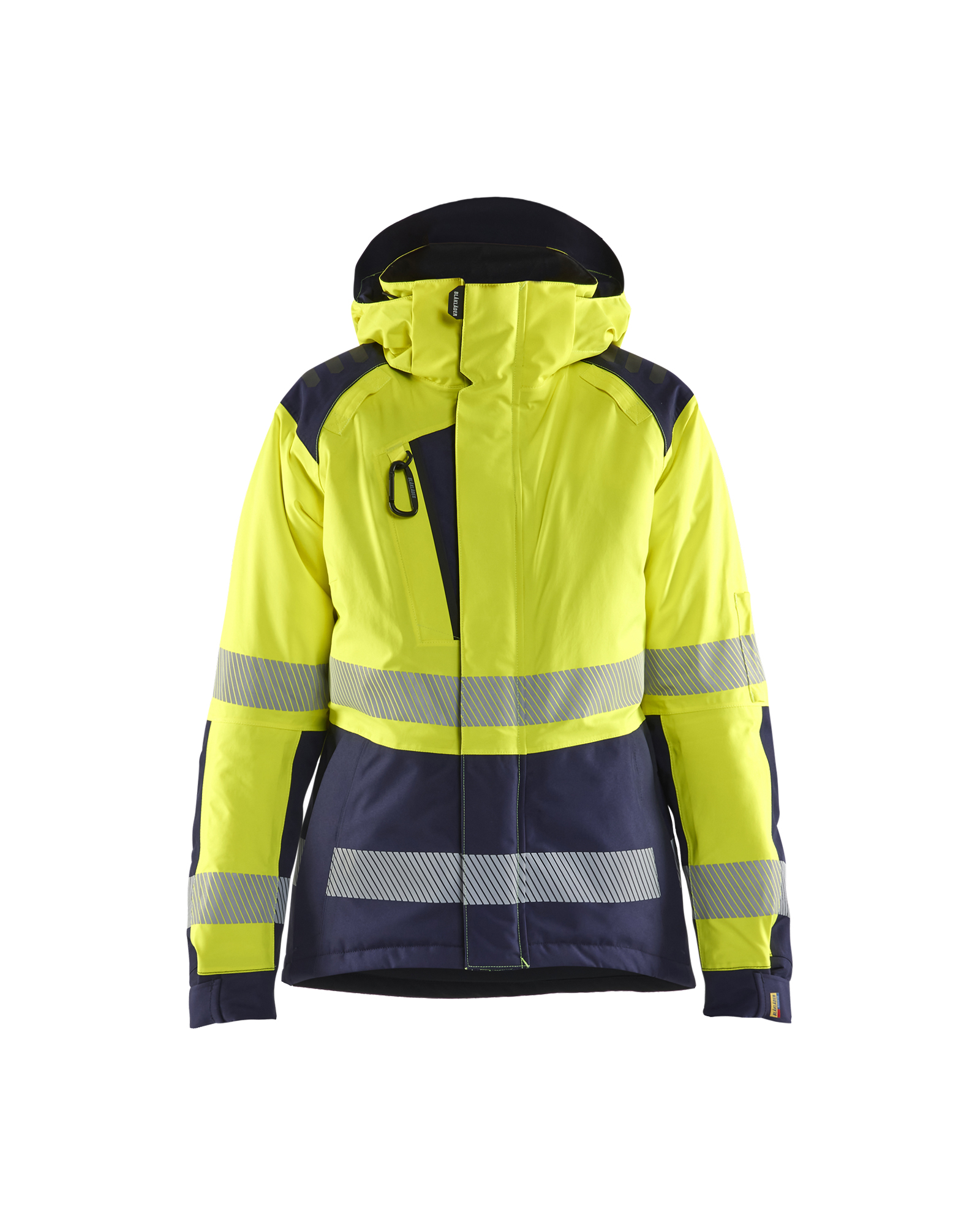 Blåkläder Dames Winterjas High Vis 4456 - High Vis Geel/Marineblauw voorkant