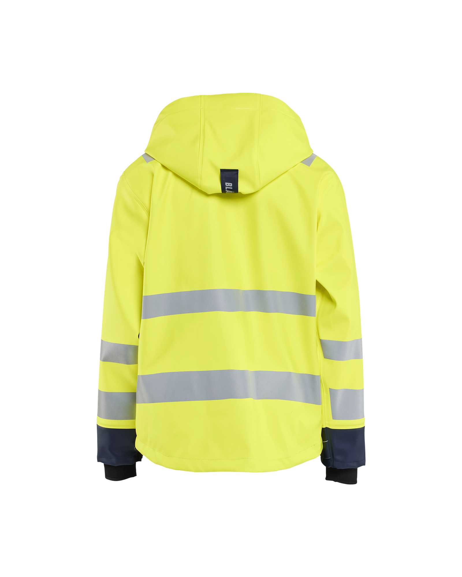 Blåkläder Regenjas High Vis LEVEL 3 4327 - High Vis Geel/Marineblauw achterkant