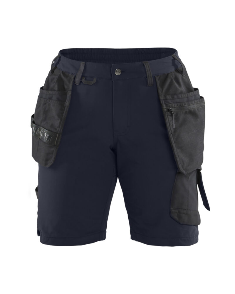 Blåkläder Dames short 4-weg Stretch met gereedschapszakken 7183 - voorkant
