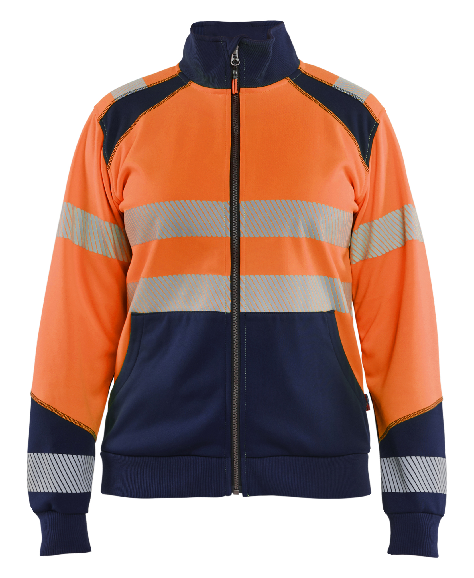 Blåkläder Dames sweatshirt met rits High Vis 3508 - Afbeelding 3