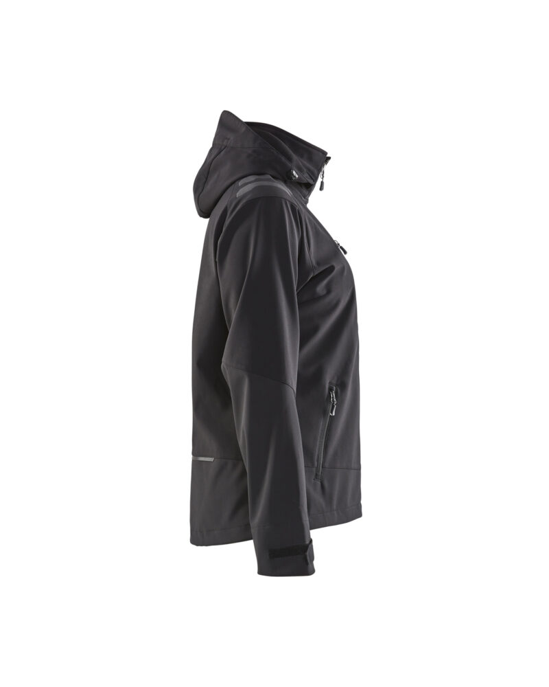 Blåkläder Dames softshell jack 4719 - Zwart zijkant