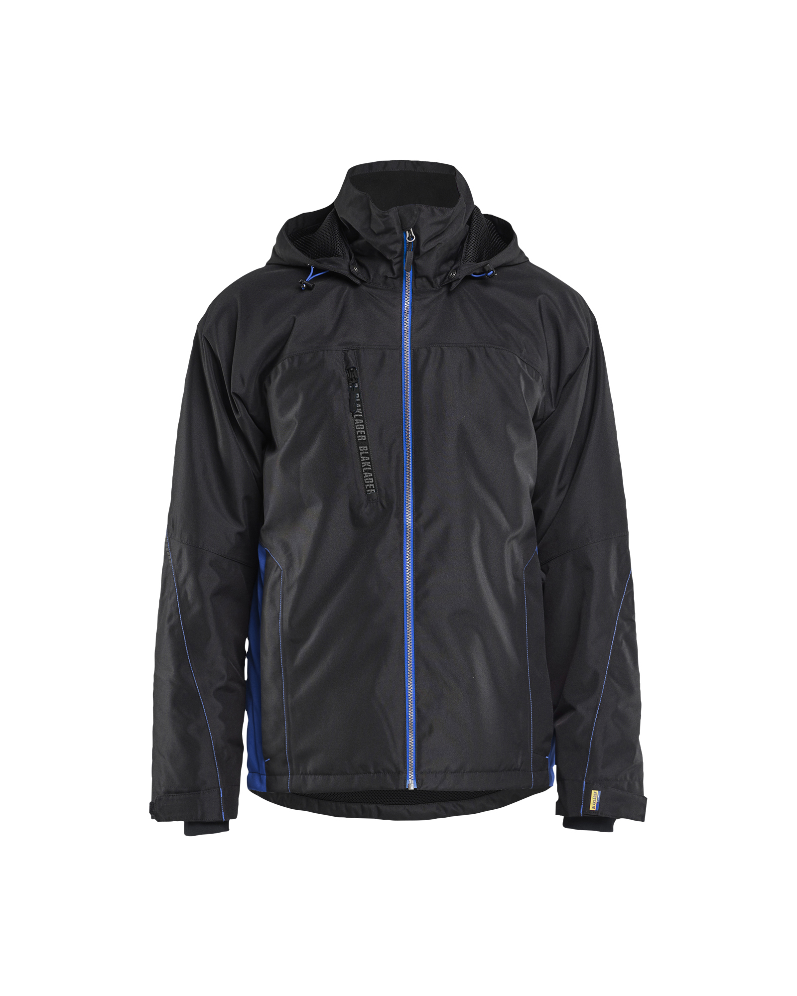Blåkläder Lichtgewicht winterjas 4890 - Zwart / Korenblauw voorkant
