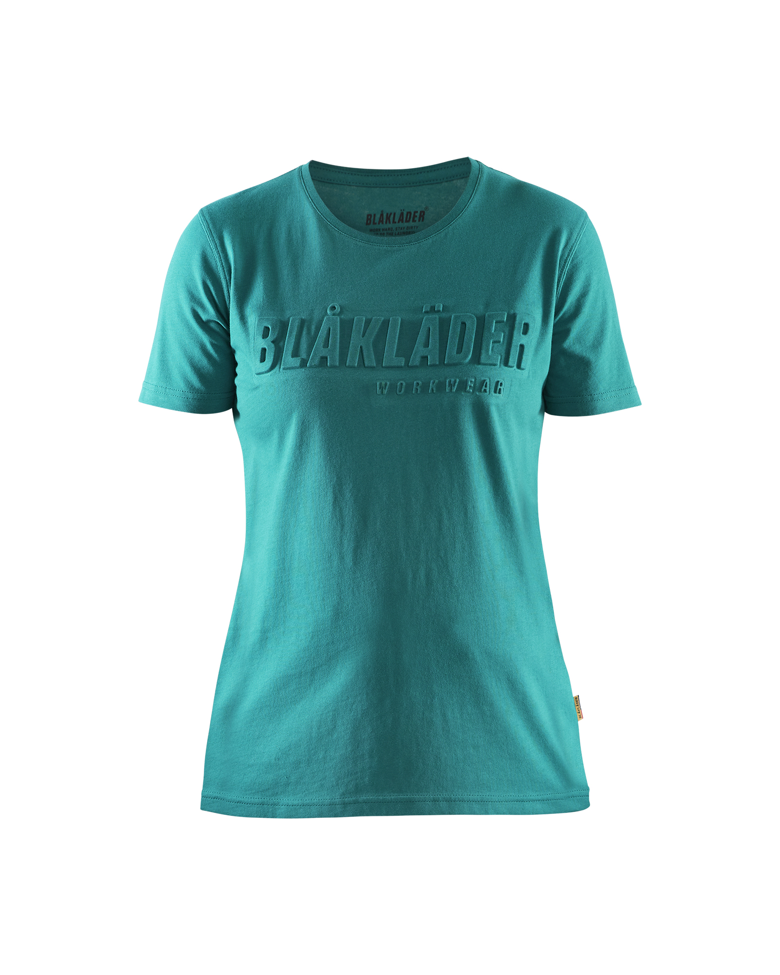 Blåkläder Dames T-shirt 3D 3431 - Groenblauw voorkant