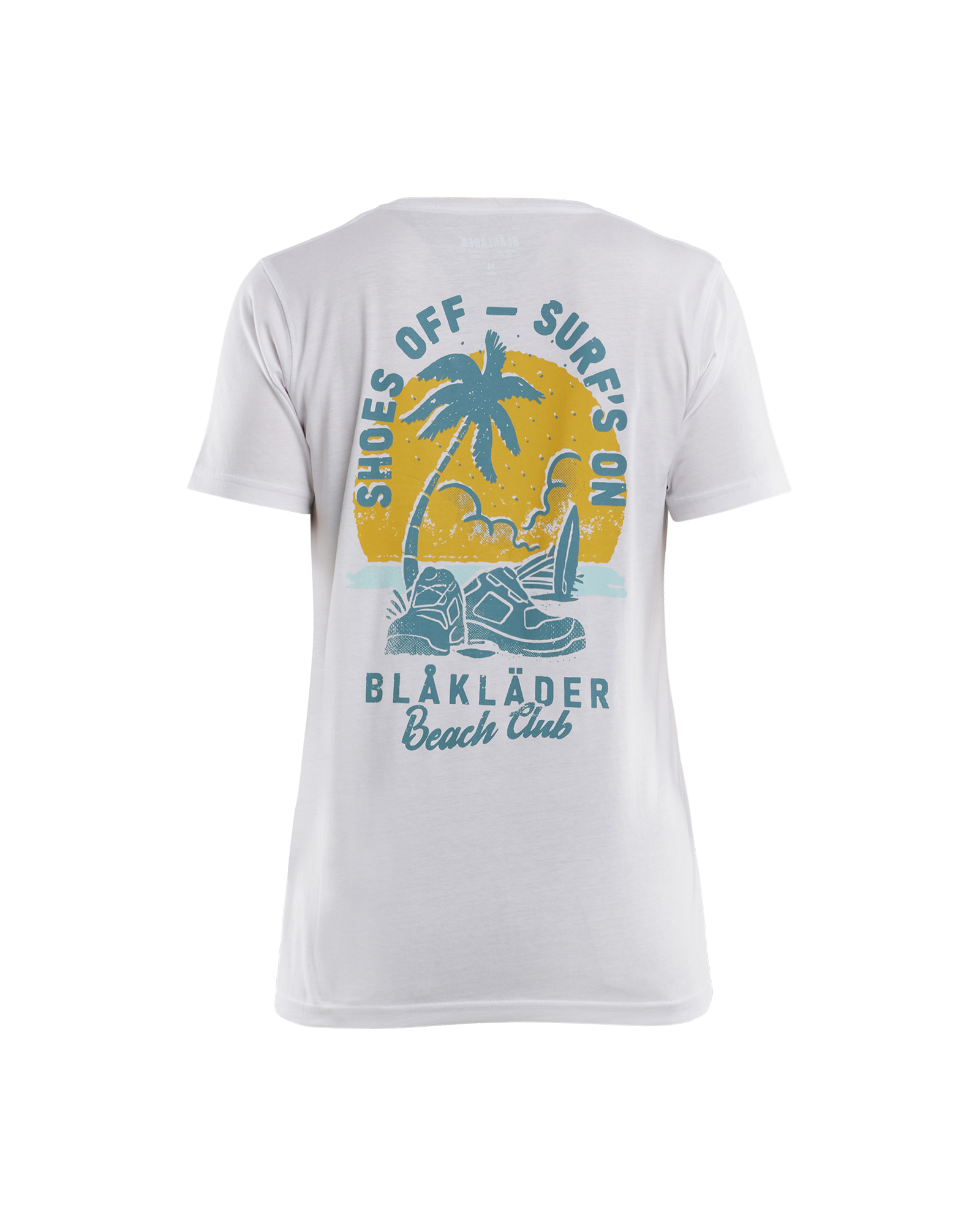Blåkläder Dames T-shirt Blåkläder Beach Club 9417 - Wit achterkant