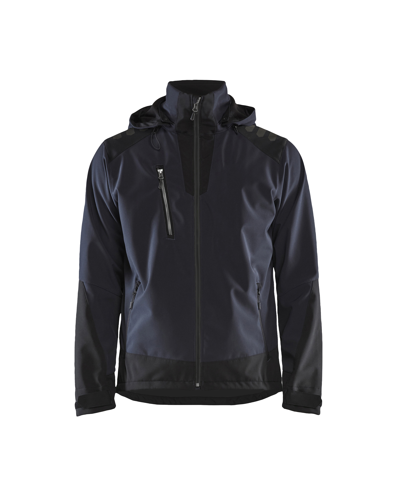 Blåkläder Softshell jack 4749 - Donker marineblauw / Zwart voorkant