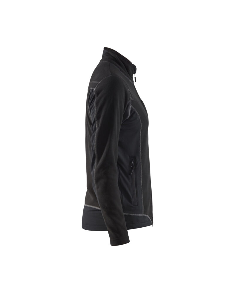 Blåkläder Dames Microfleecevest 4924 - Zwart zijkant