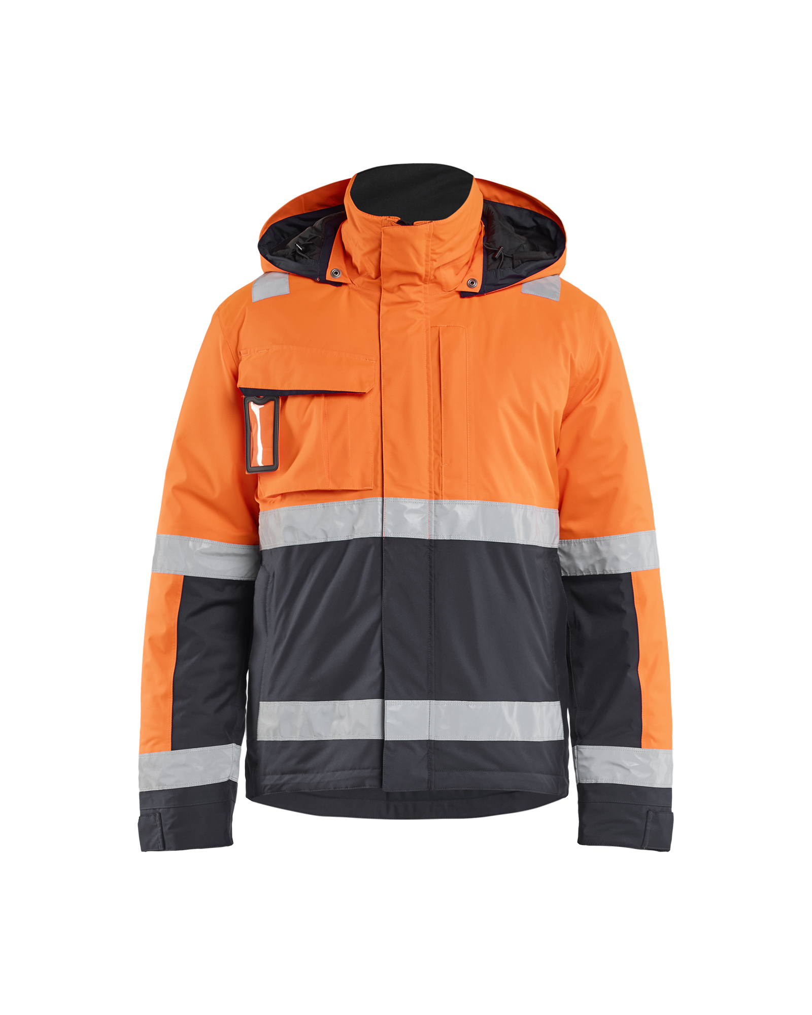 Blåkläder Winterjas High Vis 4870 - High Vis Oranje/Medium grijs voorkant