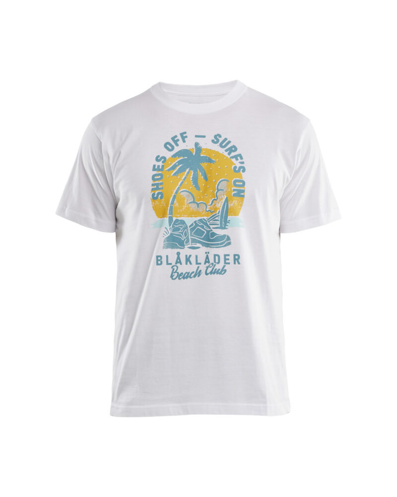 Blåkläder T-shirt Blåkläder Beach Club 9418 - Wit voorkant