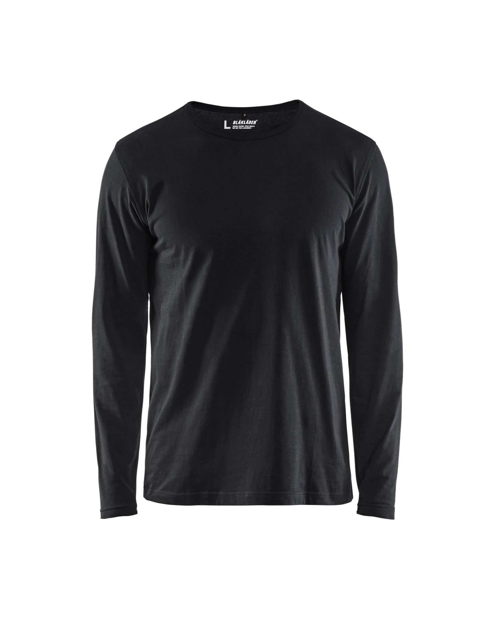 Blåkläder T-shirt lange mouwen 3500 - Zwart voorkant